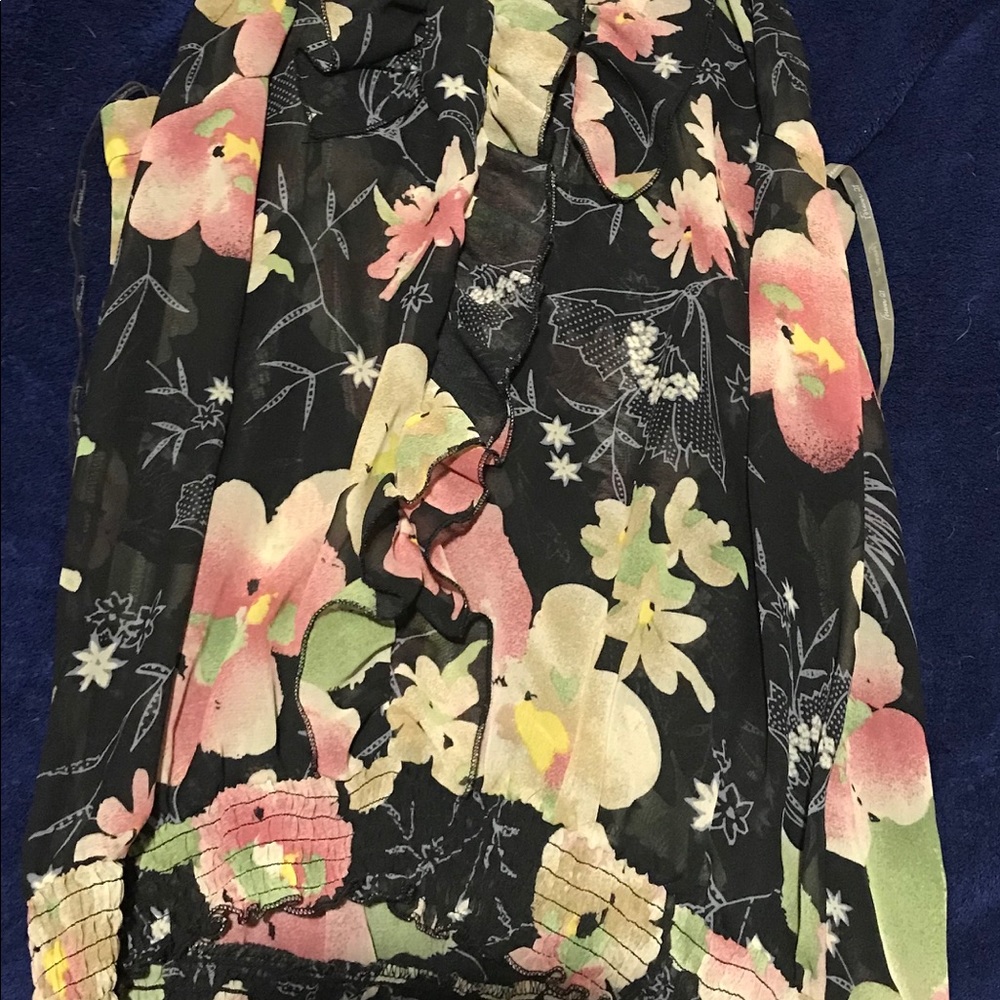 Floral crop blouse